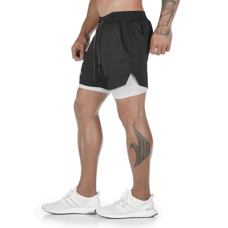 Elite Hybrid Shorts- Black/White